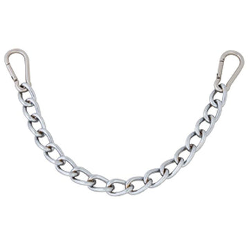 9-1/2" Hilason Western Easy Clip Curb Bit Chain Heavy Duty Chrome Steel W/ Snap